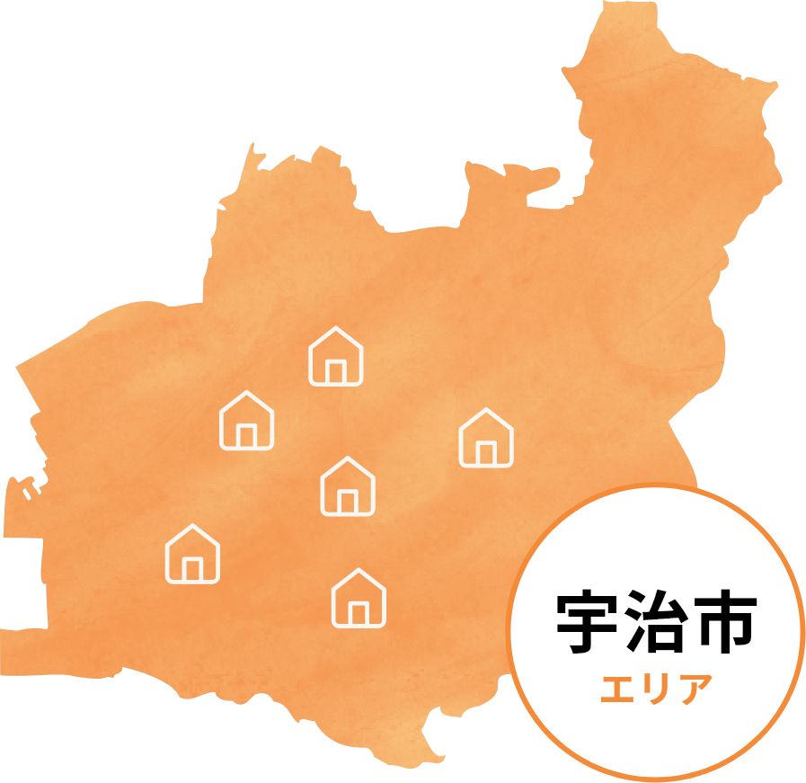 地図:宇治市エリア